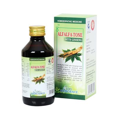 LDD Bioscience Alfalfa-Tone With Ginseng Syrup 450 ml - Speciality Medicine