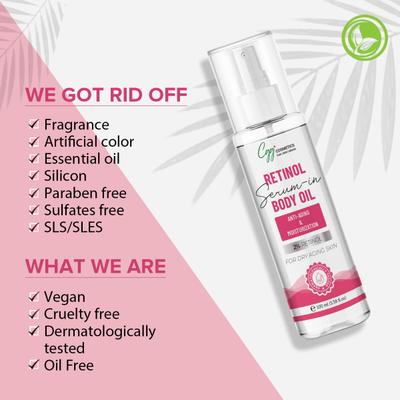 CGG Cosmetics Retinol Serum - In Body Oil For Dry Aging Skin 100 ml - Creams/Oils/Lotions