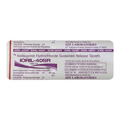 IORIL SR 40mg Tablet 10's - Uterus Conditions-Dut