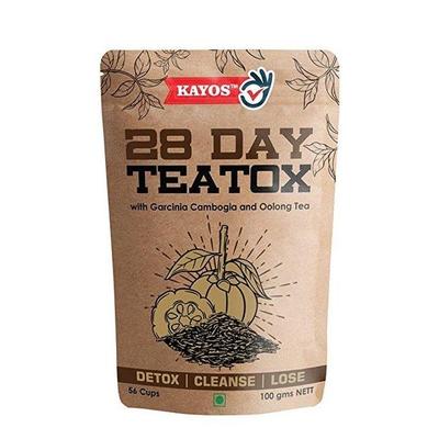 Kayos 28 Day Teatox (Detox, Cleanse & Lose) Tea Leaves 100 gm - Teas