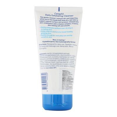 Cetaphil New Daily Exfoliating For All Skin Type Cleanser 178ml - Face Wash & Cleansers
