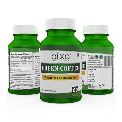 Bixa Botanical Green Coffee Vegetarian capsule 60's - Speciality Medicines