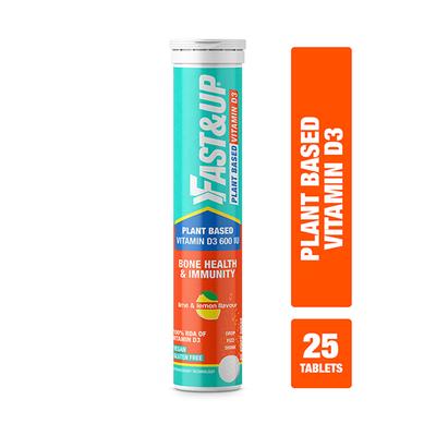 Fast&Up Plant Based Vitamin D3 Tablet - Lime & Lemon 25's - Multi-Vitamins