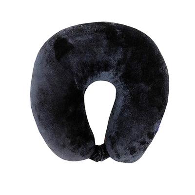 VIAGGI Microbead Travel Neck Pillow with Fleece - Black - Others Ortho Supports