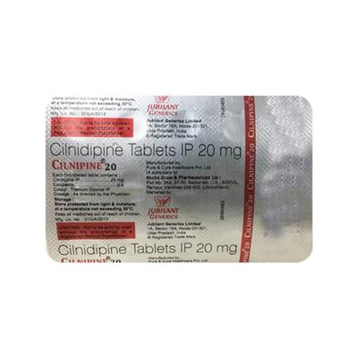 CILNIPINE 20 Tablet 15's - Hypertension-Cal