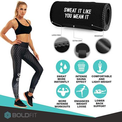Boldfit Sweat Slim Belt - Medium 1's - Workout Essentials