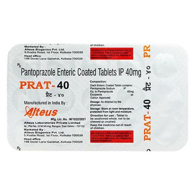 PRAT 40mg Tablet 15's - Ulcer/Reflux/Flatulence-Aaa