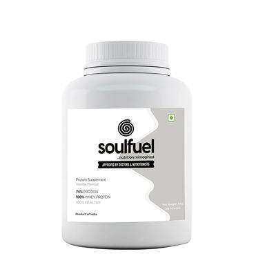 SoulFuel Whey Protein Powder - Vanilla Flavour 1 kg - Whey Proteins