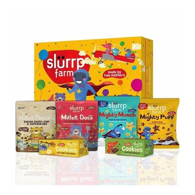 Slurrp Farm Celebration Snack Box - Big (Pack of 5) - Nutritional Bars