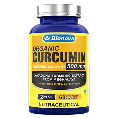 Bionova Organic Curcumin 500 mg Capsule 60's - Herbal Dietary Supplement