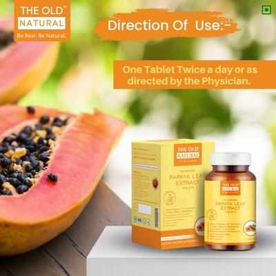 The Old Natural Advanced Papaya Leaf Extract Veg Tablet 30's - Vital Health
