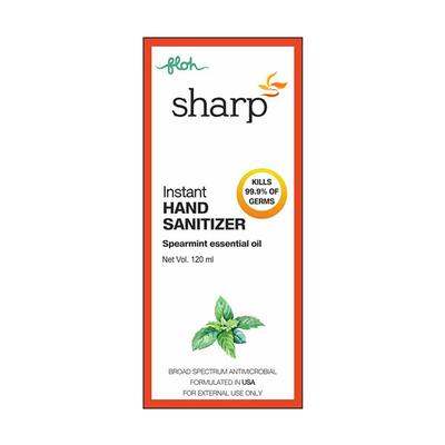 Floh Sharp Instant Hand Sanitizer - Spearmint Essential Oil 120 ml - Hand Sanitizer