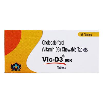 VIC D3 Chewable Tablet 6's - Supplements-Vam