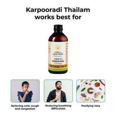 Kerala Ayurveda Karpooradi Thailam 200 ml - Speciality Medicines