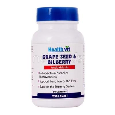 HealthVit Grape Seed Extract & Bilberry Capsules 60's - Vital Health
