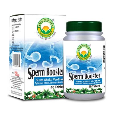Basic Ayurveda Sperm Booster Tablet 40's - Speciality Medicines