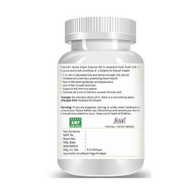 Natures Velvet Virgin Coconut Oil 500 mg Softgels 60's - Speciality Medicines