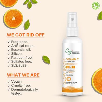 CGG Cosmetics Vitamin C Facial Mist - Powerful Antioxidant Formula 100 ml - Face Mists