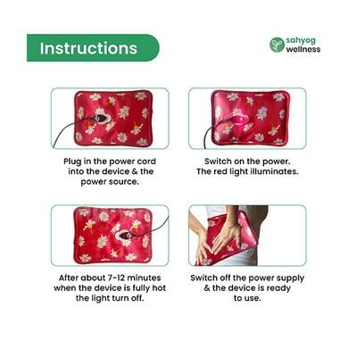 Sahyog Wellness Electrical Hot Water Heating Bag/ Bottle/ Pad (Multi-color) (Color May Vary) - Hot Pack/Ice Bag