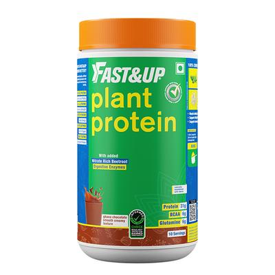 Fast&Up Plant Protein Isolate Powder - Ghana Chocolate Flavour 450 gm - Protein Drink