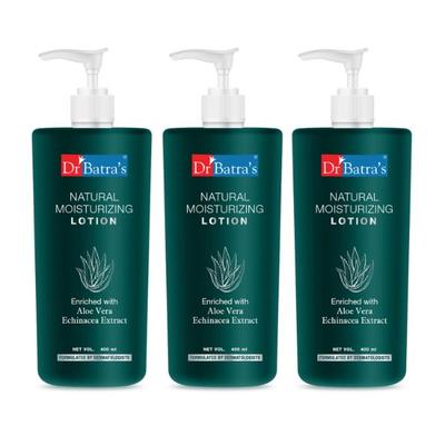Dr Batra's Natural Moisturizing Lotion - Echinacea & Aloe Vera (Pack of 3 x 400 ml) - Lotions & Creams