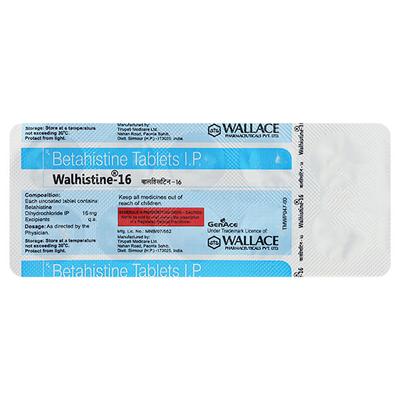 WALHISTINE 16 Tablet 10's - Vertigo-Ant