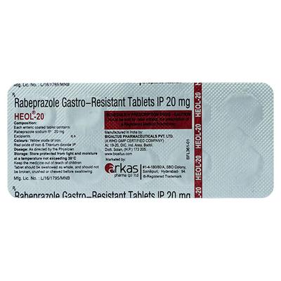 HEOL 20mg Tablet 10's - Ulcer/Reflux/Flatulence-Aaa