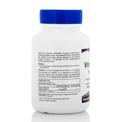 HealthVit Vitamin A & D 4000/6000 Iu Capsules 60's - Multi-Vitamins