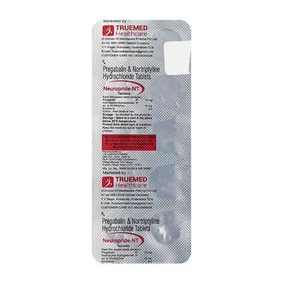 NEUROPRIDE NT Tablet 10's - Neuropathic Pain-Dru
