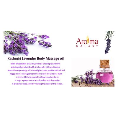 Aroma Galaxy Aromatherapy Body Massage Oil - Kashmiri Lavender 1 litre - Massage Oils