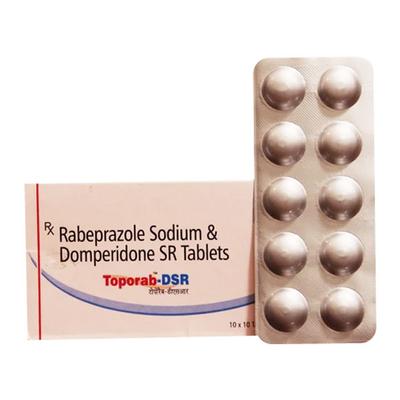 TOPORAB DSR Tablet 10's - Ulcer/Reflux/Flatulence-Aaa