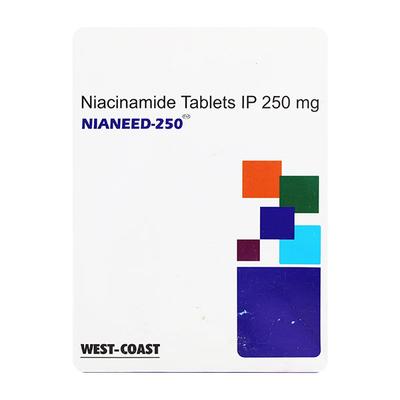 WEST COAST NIANEED 250 NIACINAMIDE 250MG TABLETS 60'S - Hair & Skin