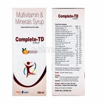 Complete TD Syrup 200ml - Supplements-Vam