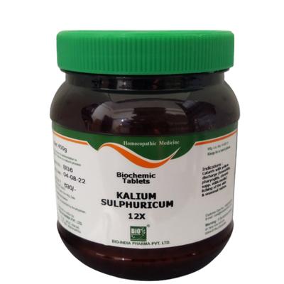 Bio-India's Biochemic Tablet - Kalium Sulphuricum 12X 450 gm - Bio-Chemic