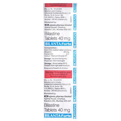 BILANTA FORTE Tablet 10's - Allergies-Ant