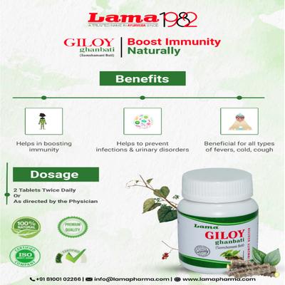 Lama Giloy ghanbati Tablet 60's - Giloy