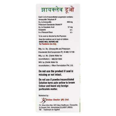 ZYCLAV DUO Dry Syrup 30ml - Bacterial Infections-Pen