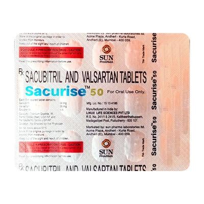 SACURISE 50 Tablet 14's - Heart Failure-Ant