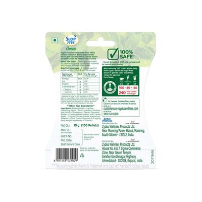 Sugar Free Green Stevia Pellets 100's - Sugar Substitute