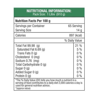 NourishVitals Organic Sunflower Cold Pressed Oil 1 litre - Health Products