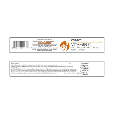 GNC Vitamin C Moisturizing Cream 57 gm - Multi-Vitamins