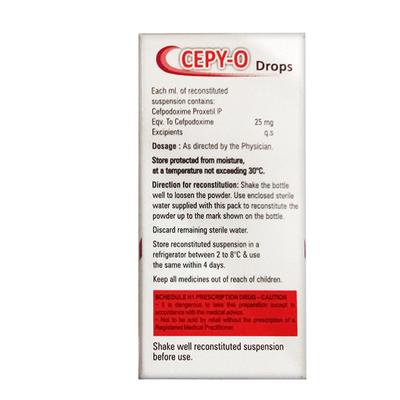 Cepy O 25mg Drops 10ml - Bacterial Infections-Cep