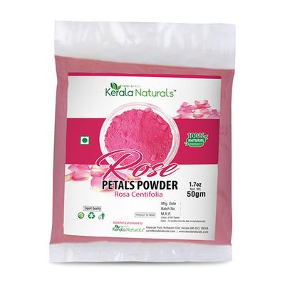 Kerala Naturals Rose Petals Powder 50 gm - Personal Care (Ayush)
