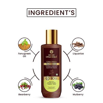Khadi Organique Face Wash - Fenugreek 100 ml - Face Washes
