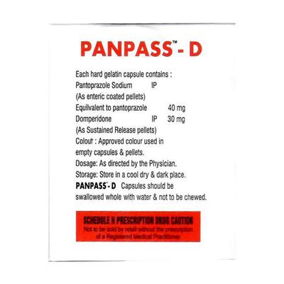 PANPASS D Capsule 10's - Ulcer/Reflux/Flatulence-Aaa