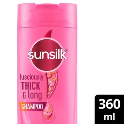 Sunsilk Lusciously Thick & Long Shampoo with Keratin Yoghurt Protein & Macadamia Oil 360 ml - Shampoos