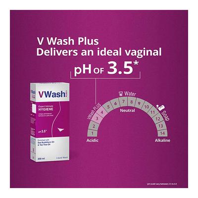 VWash Plus Expert Intimate Hygiene Wash 200 ml - Intimate Care