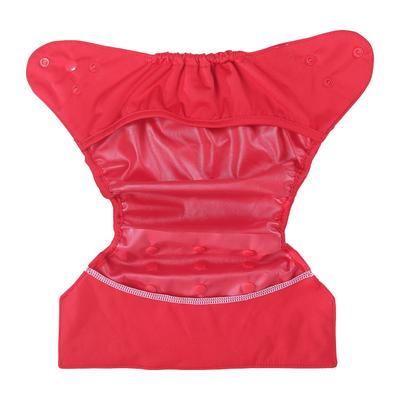 Bumberry Reusable Diaper Cover with 1 Natural Bamboo Cotton Insert - Red - Diapers & Wipes