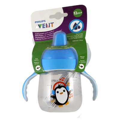 Philip Avent-Penguin Spout Cup (12 Month+) - Blue - Feeding & Nursing