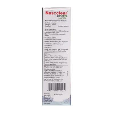 Nasoclear Natura Nasal Spray 30 ml - Nasal Decongestion